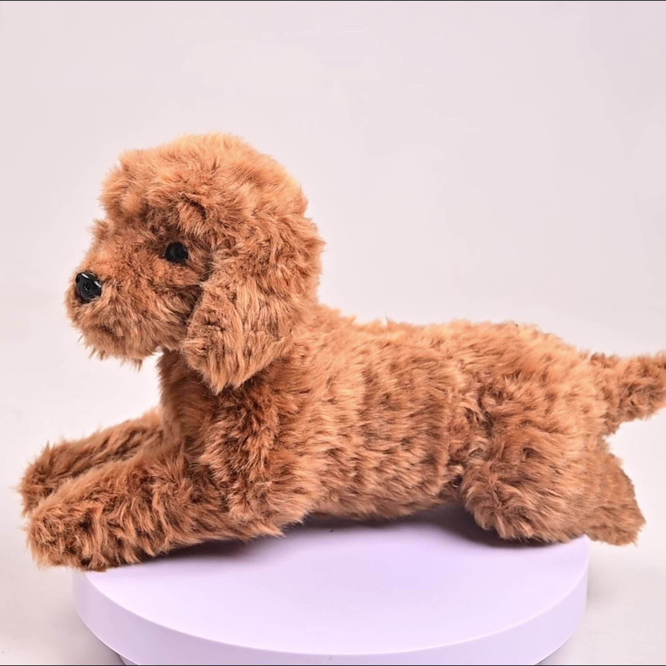 Giocattolo per bambini a forma di cane in peluche, orsetto realistico in poliestere morbido 40 cm