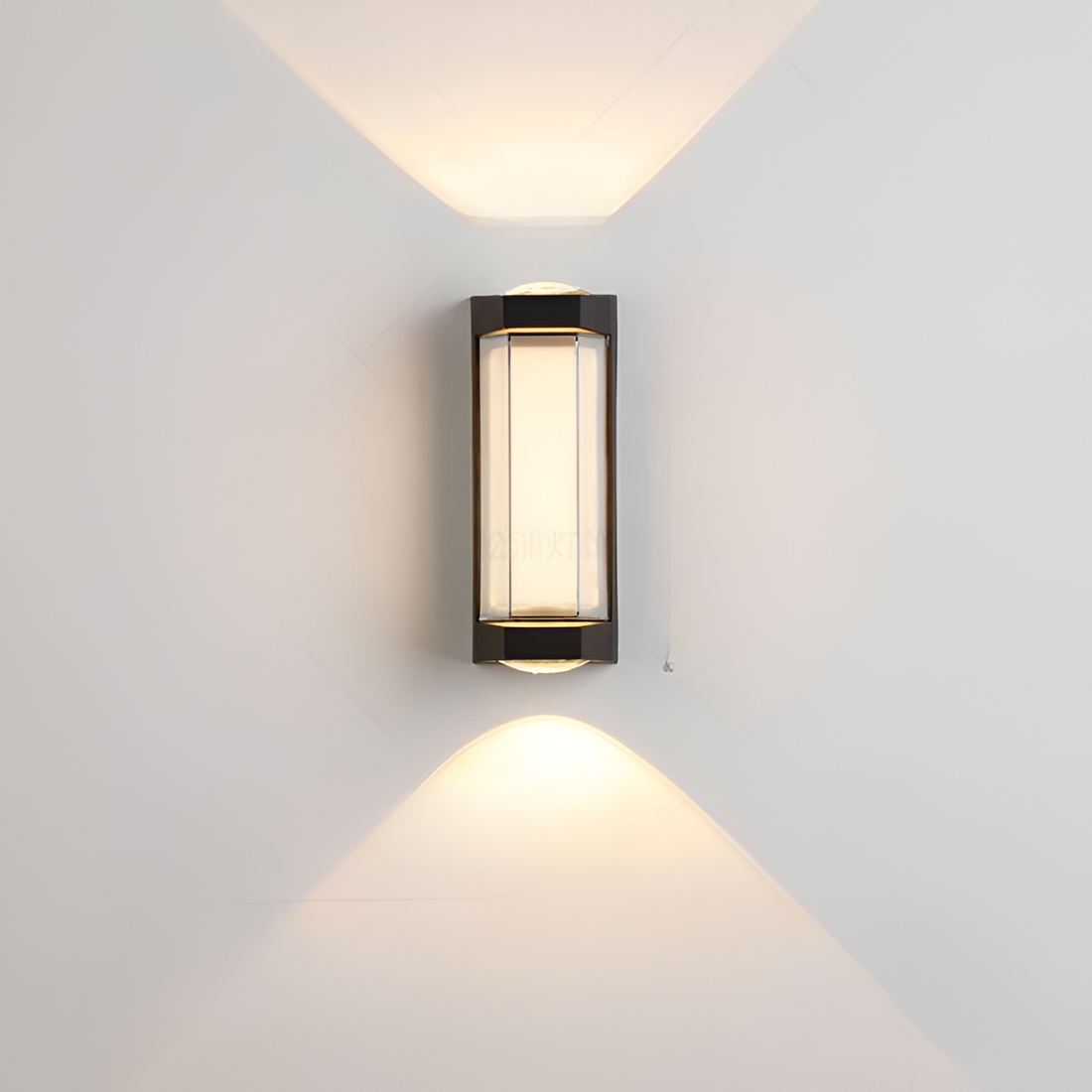 Lampada da parete nordica minimalista rettangolare in acrilico LED up-down