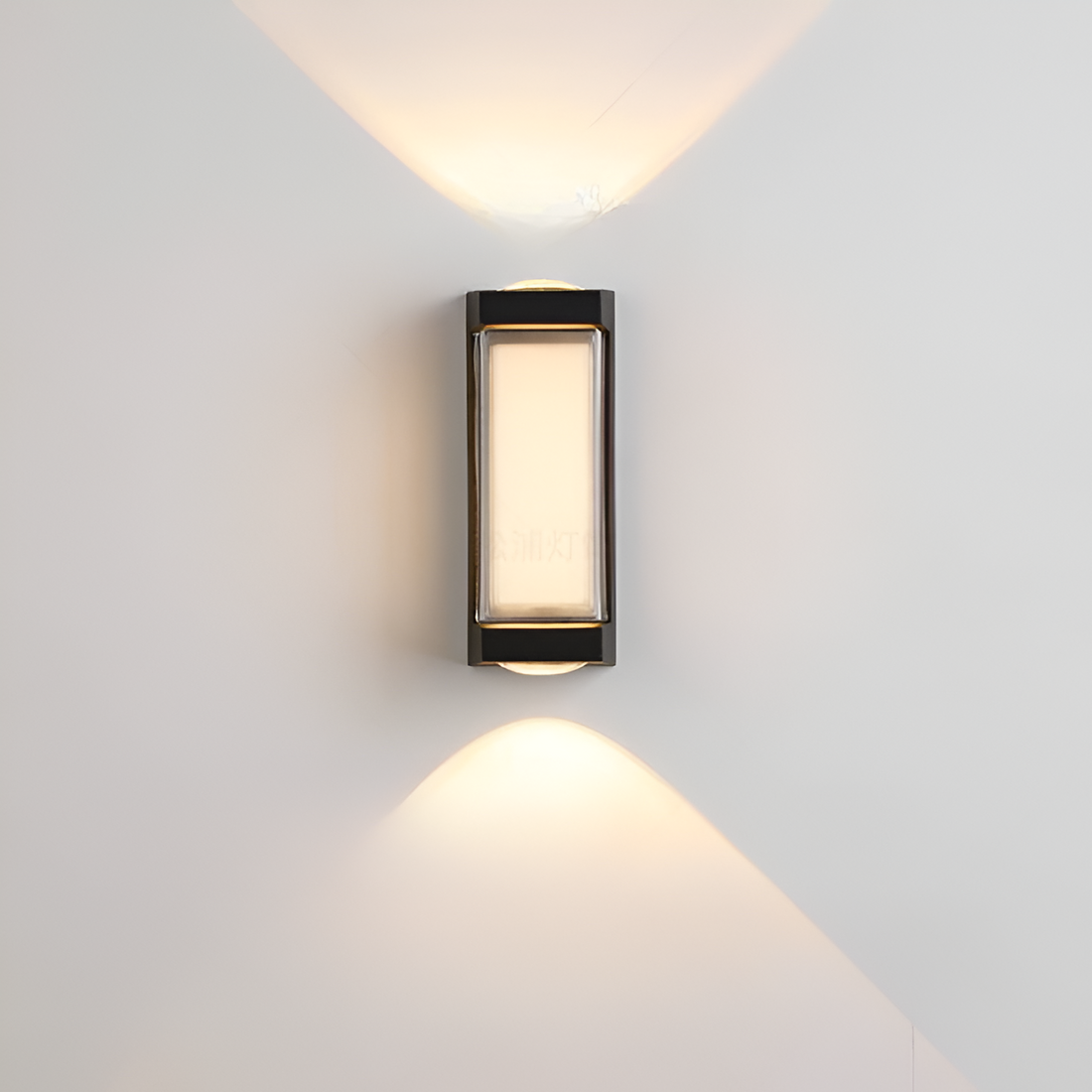 Lampada da parete nordica minimalista rettangolare in acrilico LED up-down