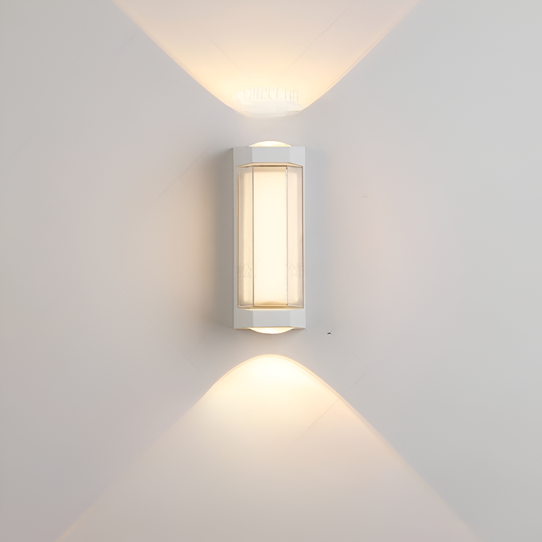 Lampada da parete nordica minimalista rettangolare in acrilico LED up-down