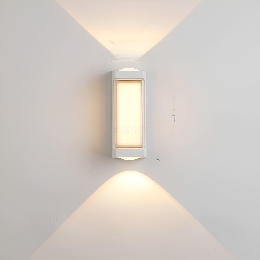 Lampada da parete nordica minimalista rettangolare in acrilico LED up-down