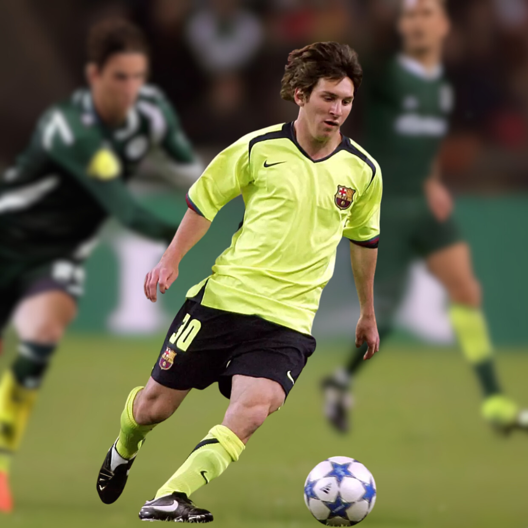 Camiseta de visitante Messi Barcelona 2005/06