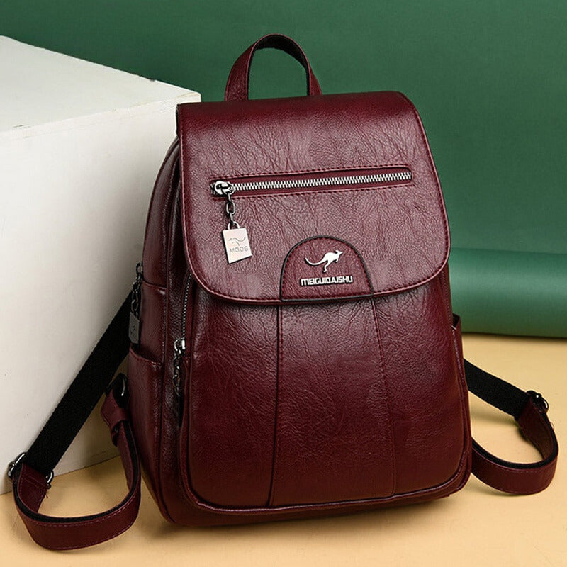 Aurelia High-Quality Everyday Leather Backpack for Women