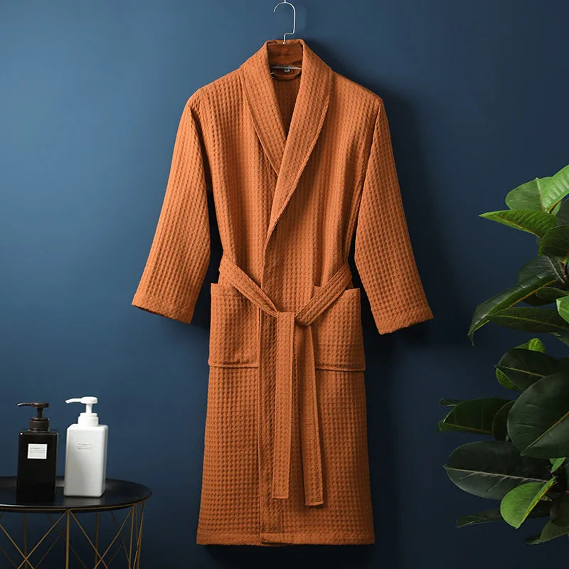 Luxury Cotton Bathrobe for Men & Women – Soft, Absorbent & Stylish Dressing Gown