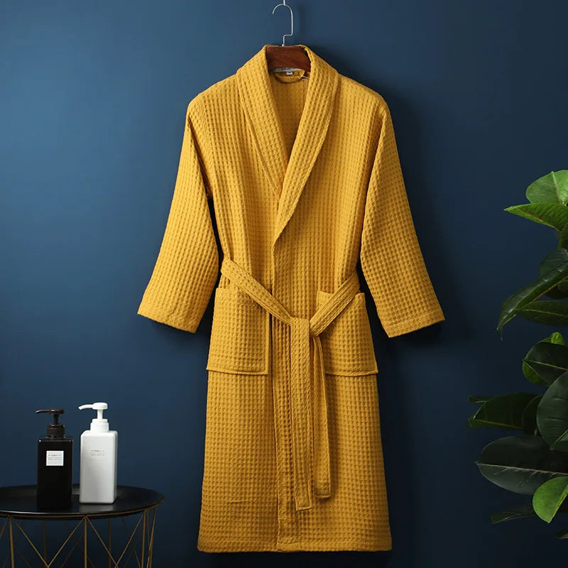 Luxury Cotton Bathrobe for Men & Women – Soft, Absorbent & Stylish Dressing Gown