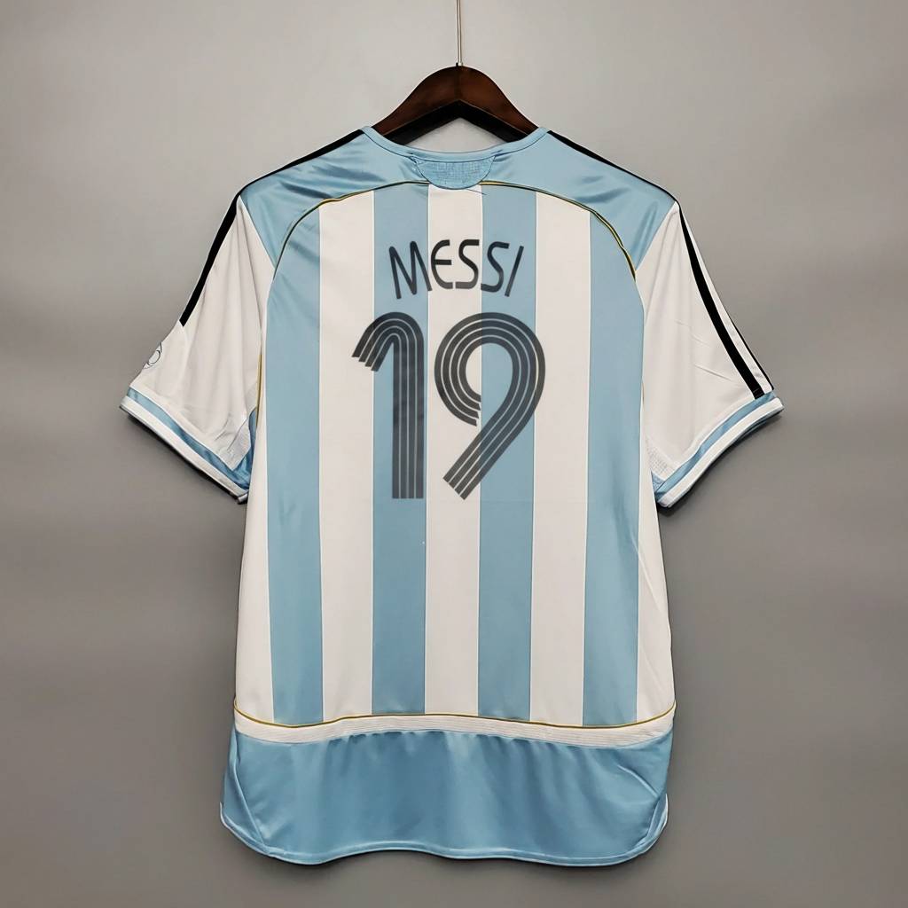 Maglia Casa Argentina Messi Coppa del Mondo 2006