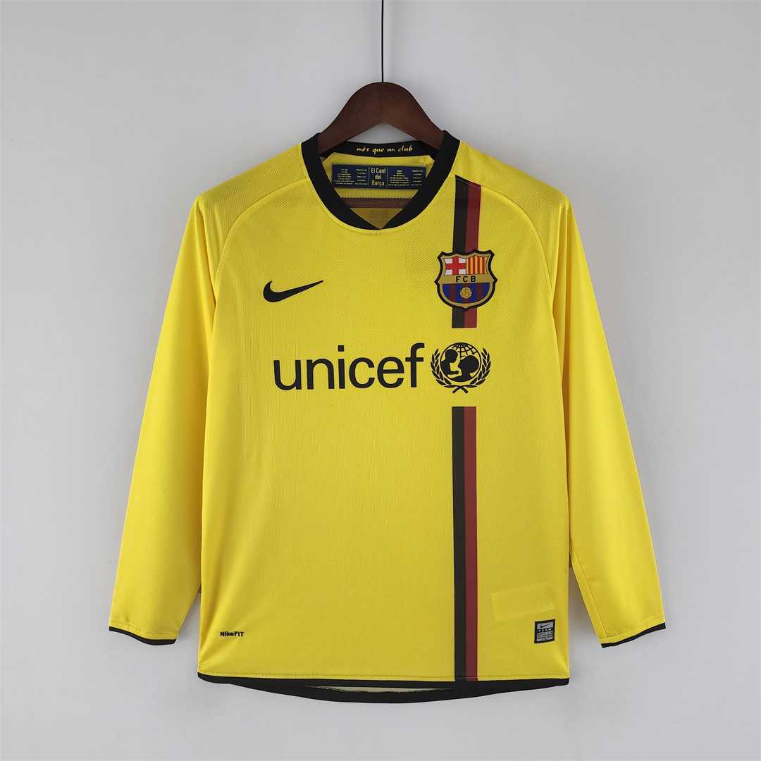 Barcelona Away Jersey Long Sleeve 2008/09