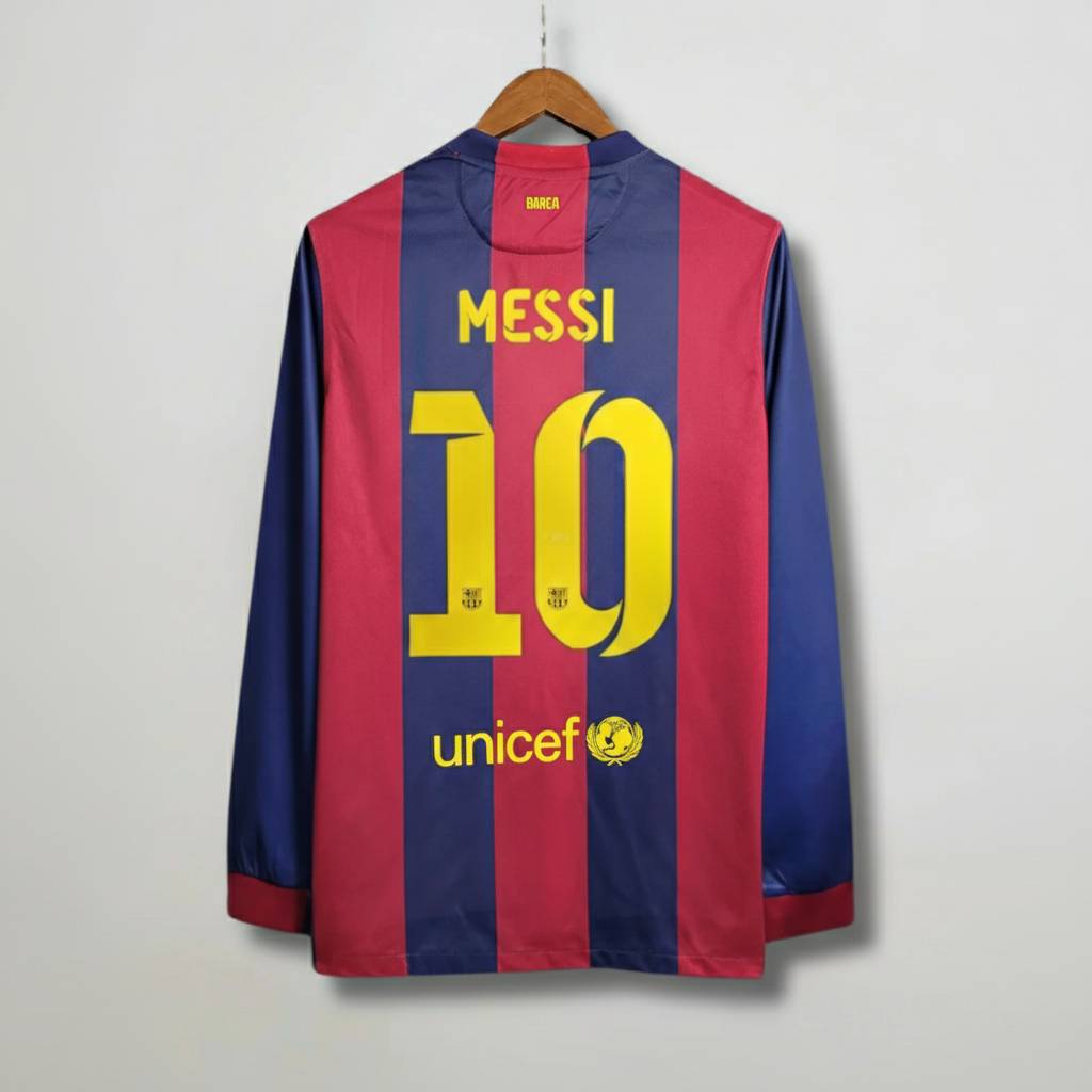 Messi Barcelona Home Long Sleeve 2014/15 Jersey