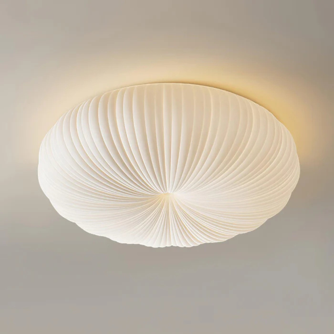 Modern LED Flush Mount Ceiling Light Fixture, Dimmable Warm & Cool White Options for Stylish Home Interiors