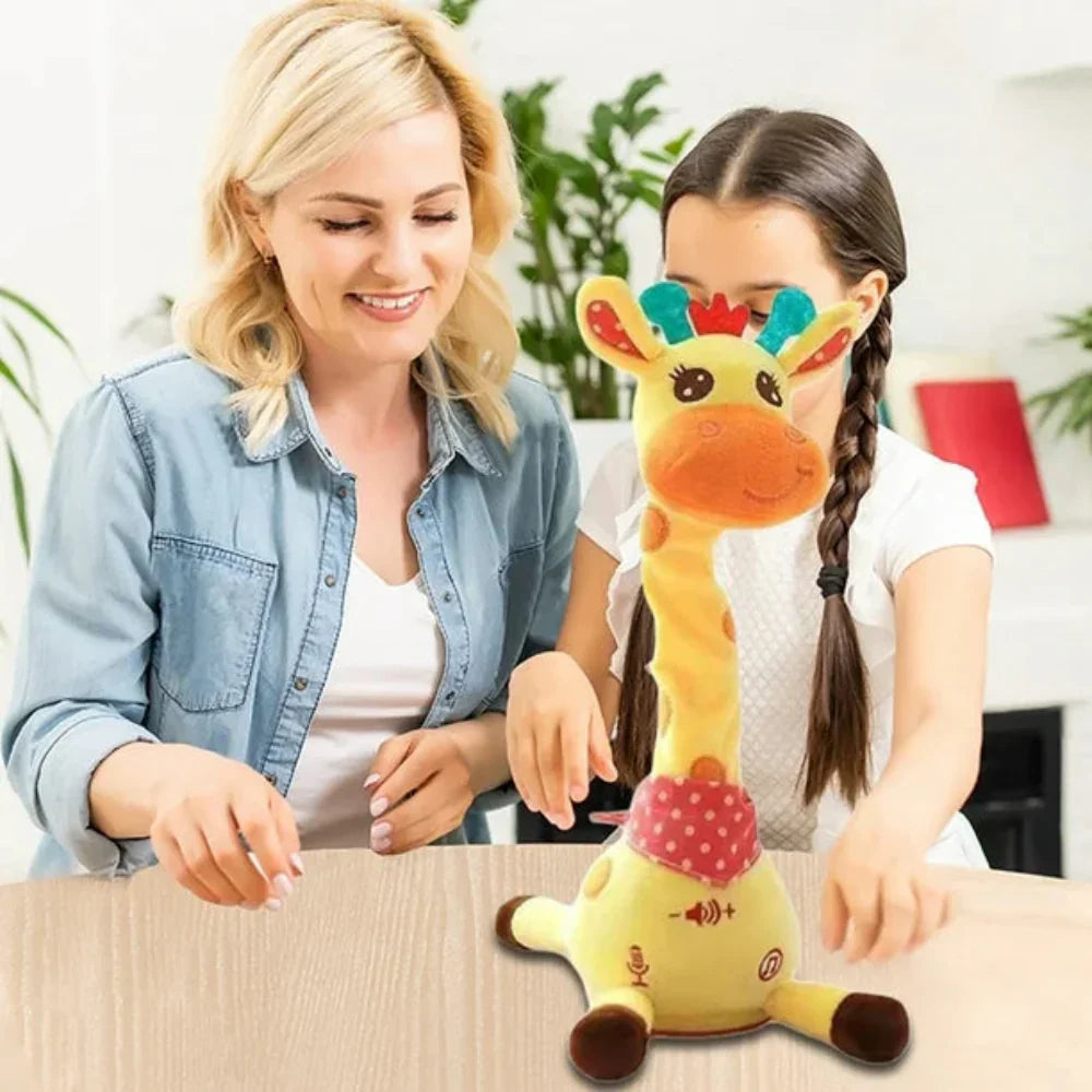 Giocattolo in peluche giraffa musicale danzante