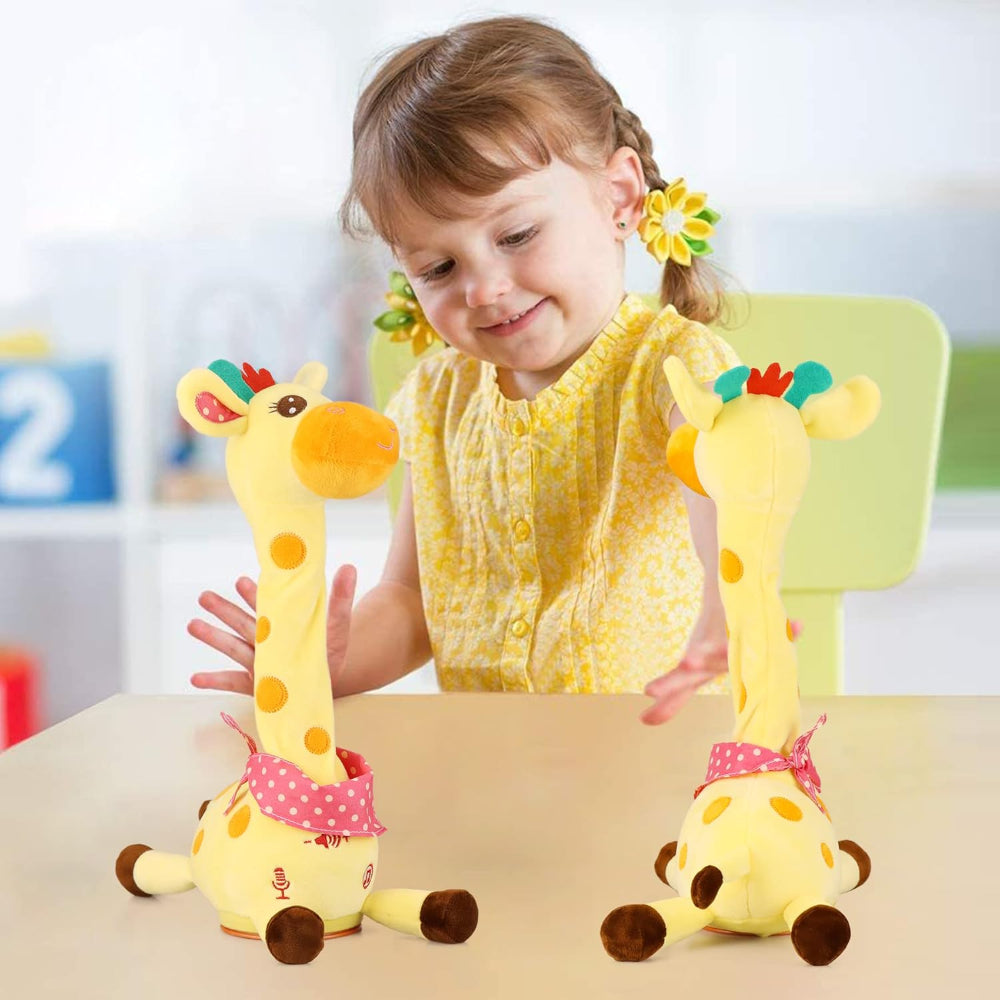 Giocattolo in peluche giraffa musicale danzante