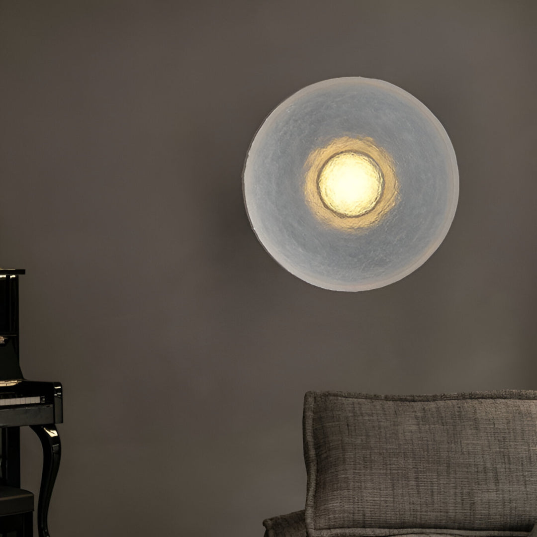 Applique da parete moderna minimalista rotonda in resina LED 1 luce