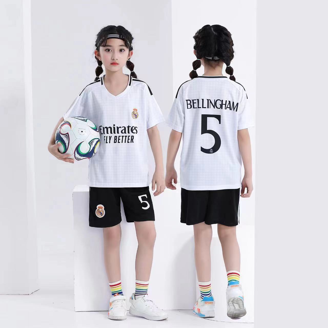 Set maglia e pantaloncini da calcio per bambini Real Madrid – Jude Bellingham