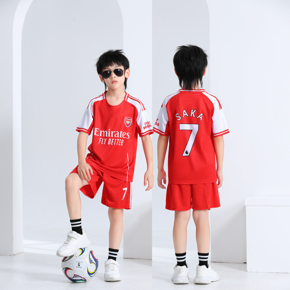 Completo Maglia e Pantaloncini da Calcio per Bambini – Saka