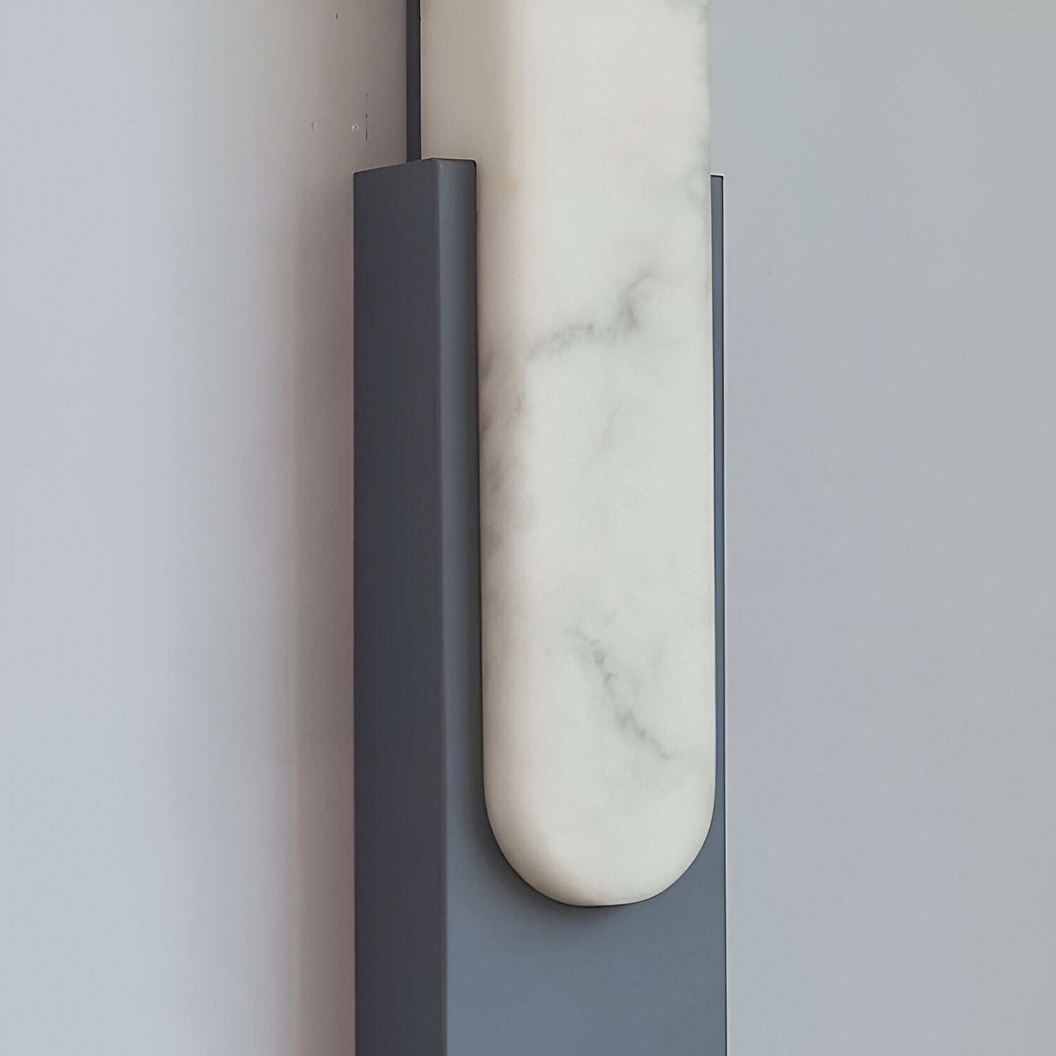 Applique da parete moderna in ottone effetto alabastro LED 1 luce