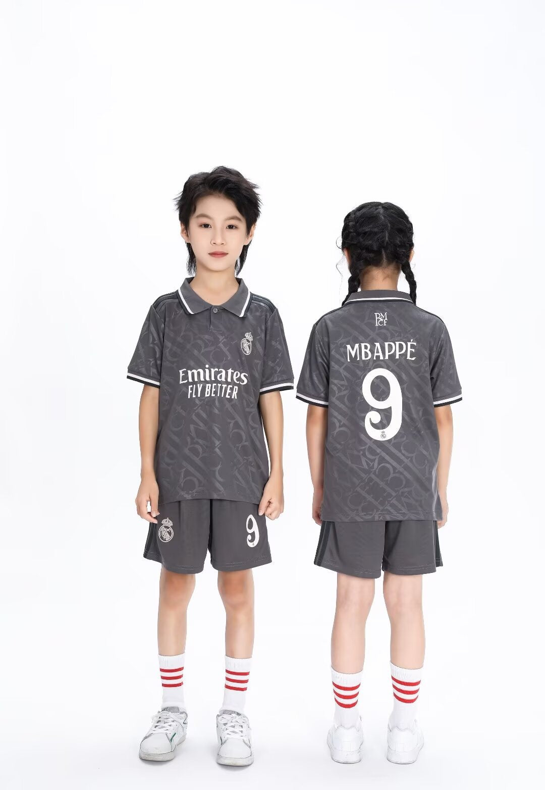 Kids’ Football Jersey & Shorts Set Real Madrid – Mbappé