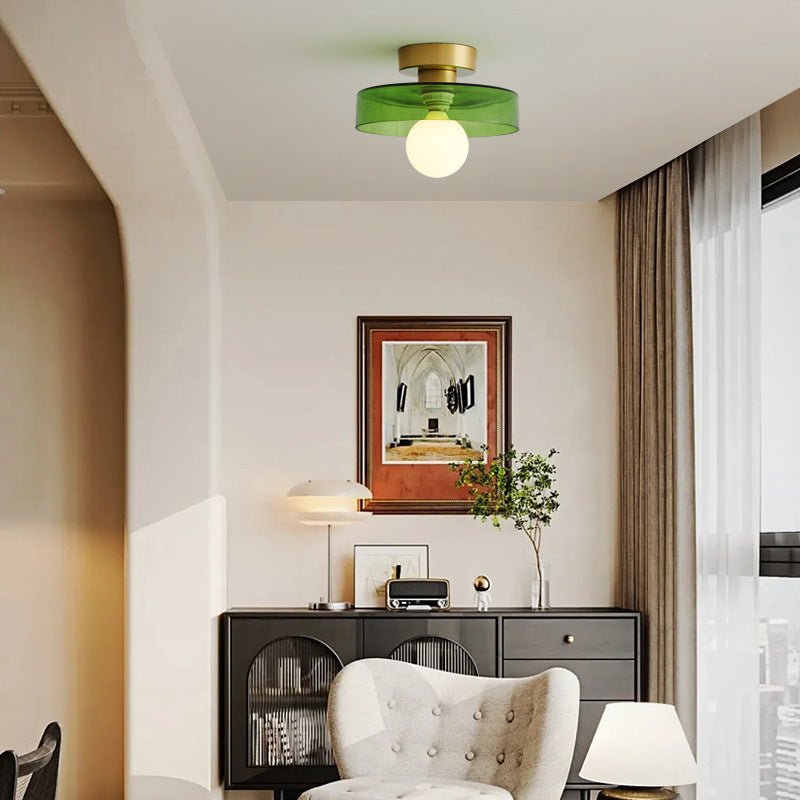 Bauhaus Glass LED Ceiling Light 1-Light