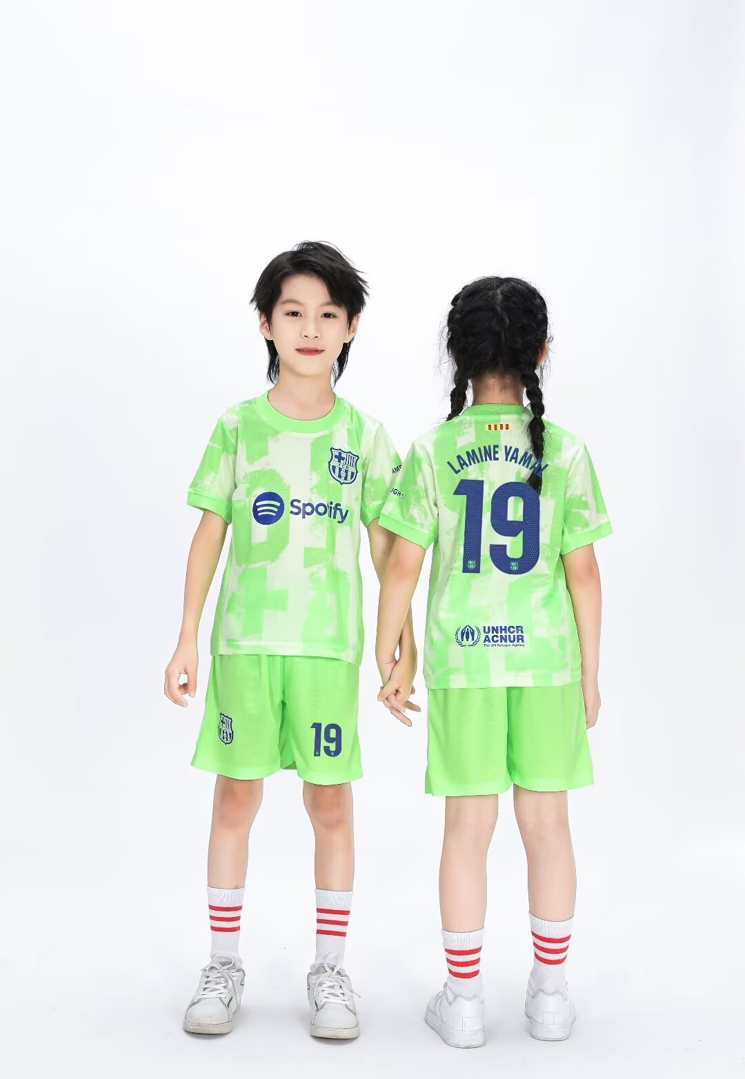 Kids’ Football Jersey & Shorts Set Barcelona – Lamine Yamal