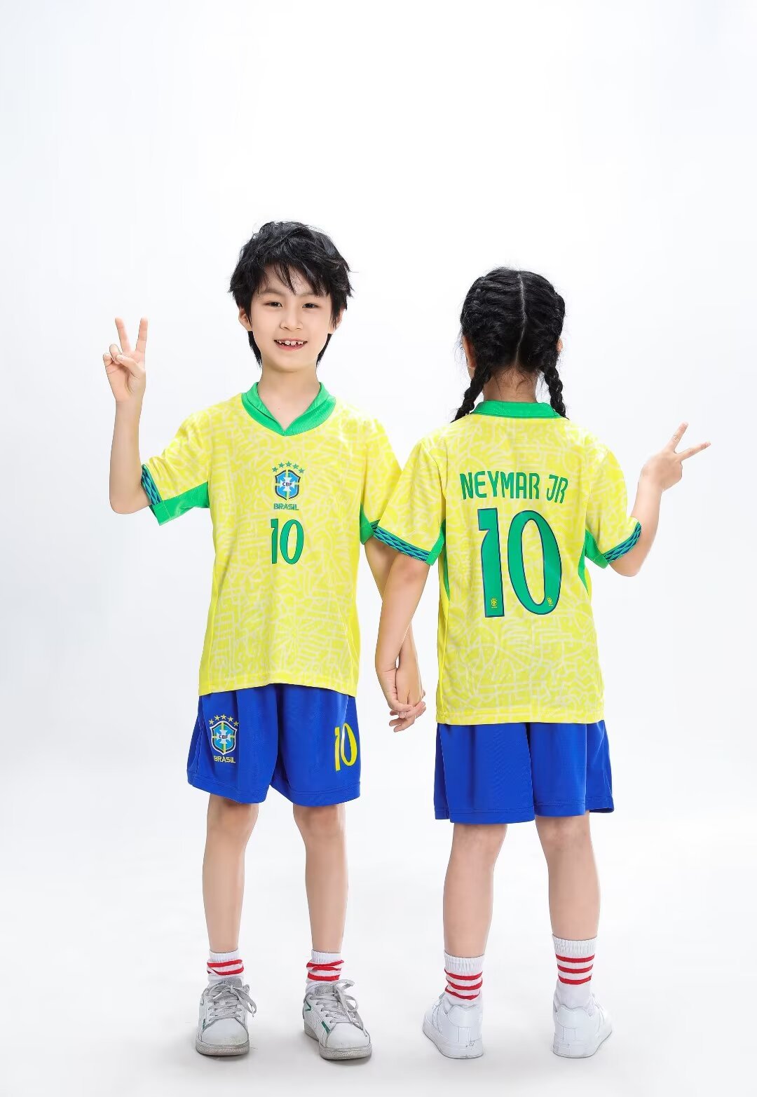 Set maglia e pantaloncini da calcio per bambini Brasile - Neymar Jr.