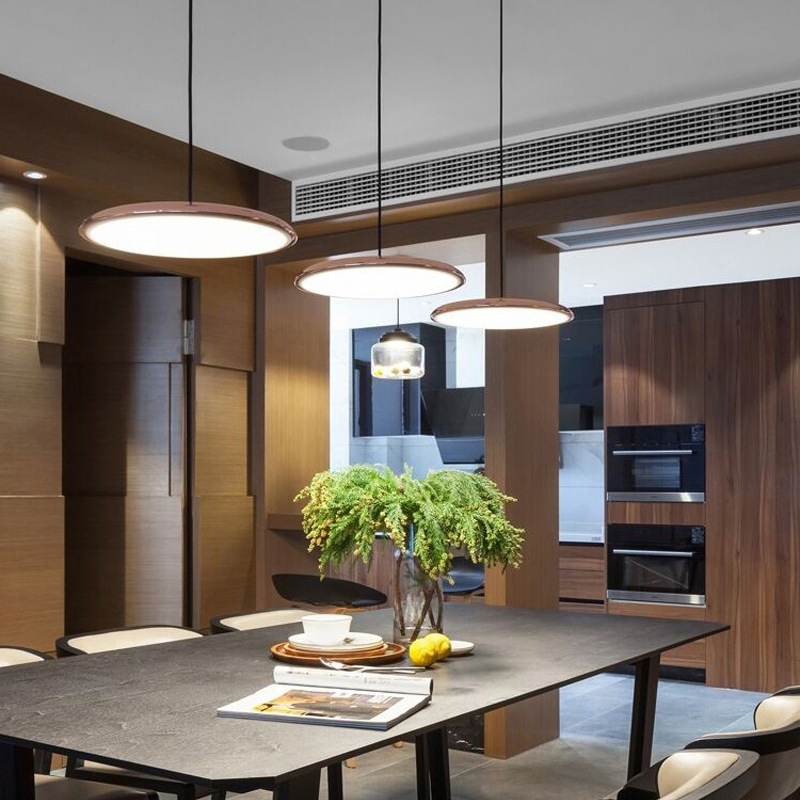 Lampada a sospensione rotonda scandinava LED 1 luce