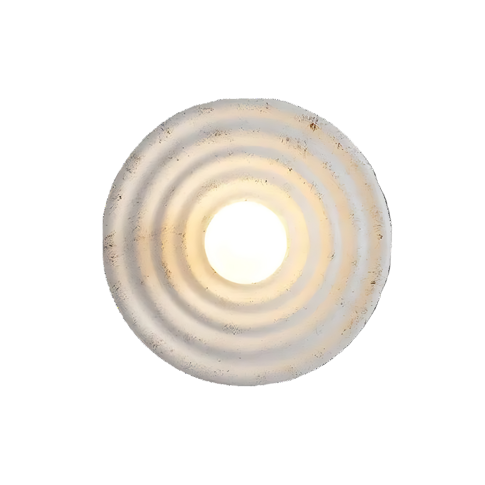 Applique da parete moderna minimalista circolare in resina G4 1 luce