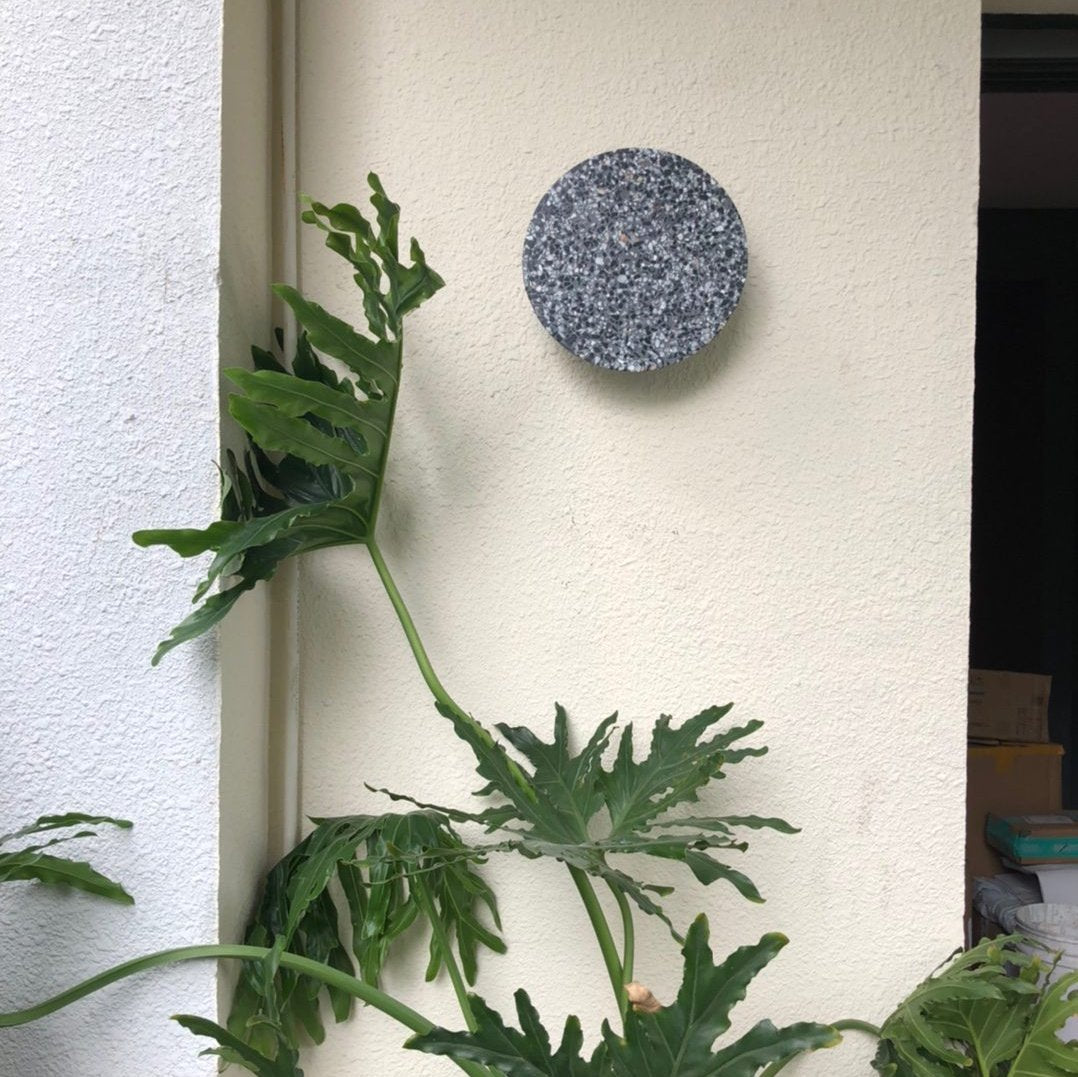 Applique da parete moderna rotonda in terrazzo LED 1 luce