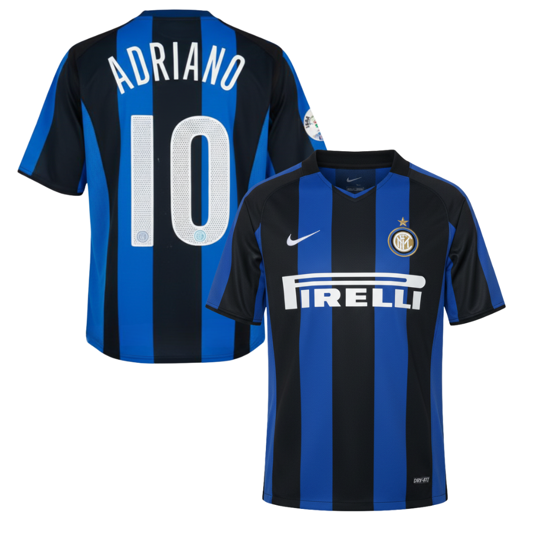 Camiseta Histórica Local Inter 2004/2005 + Adriano 10