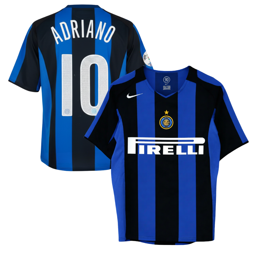 Camiseta Histórica Local Inter 2004/2005 + Adriano 10