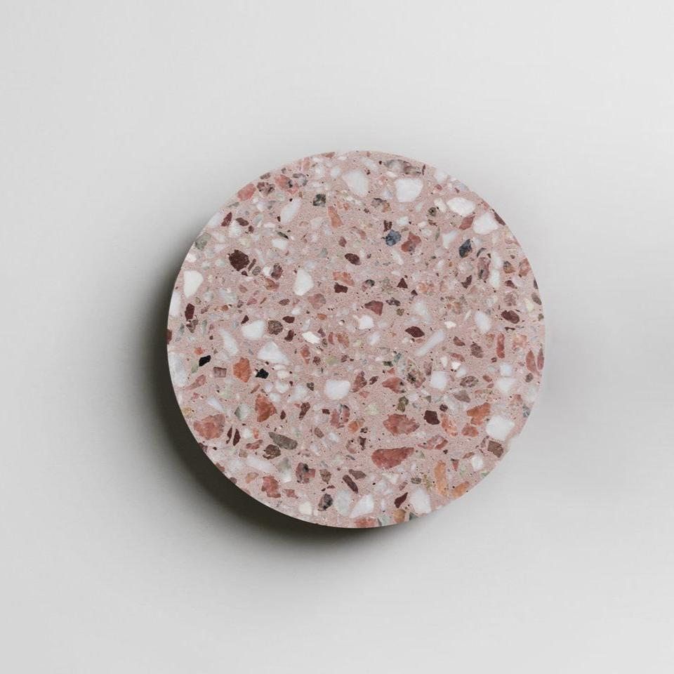 Applique da parete moderna rotonda in terrazzo LED 1 luce