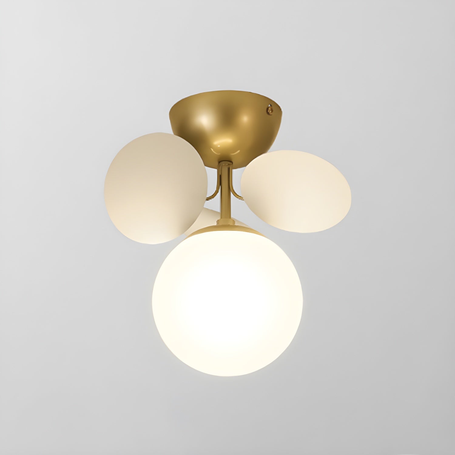Modern Macaron Globe LED Ceiling Light 1-Light