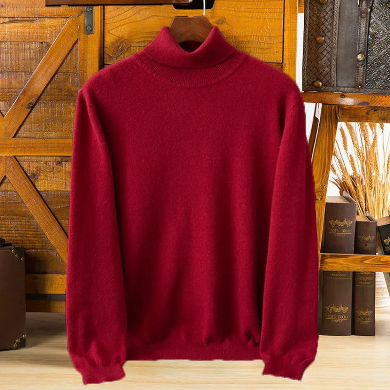 Maglione dolcevita in cashmere puro 100% Sylvara da uomo