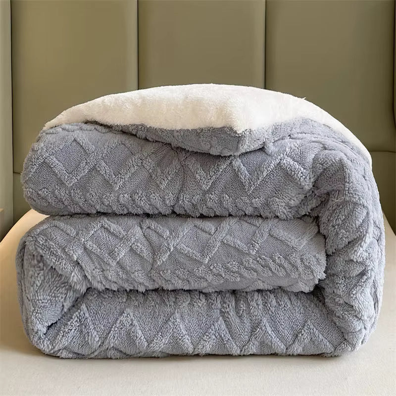 Coperta pesata in cashmere di agnello 100% NylaWeave, ultra calda per l'inverno