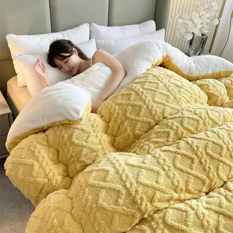 Coperta pesata in cashmere di agnello 100% NylaWeave, ultra calda per l'inverno