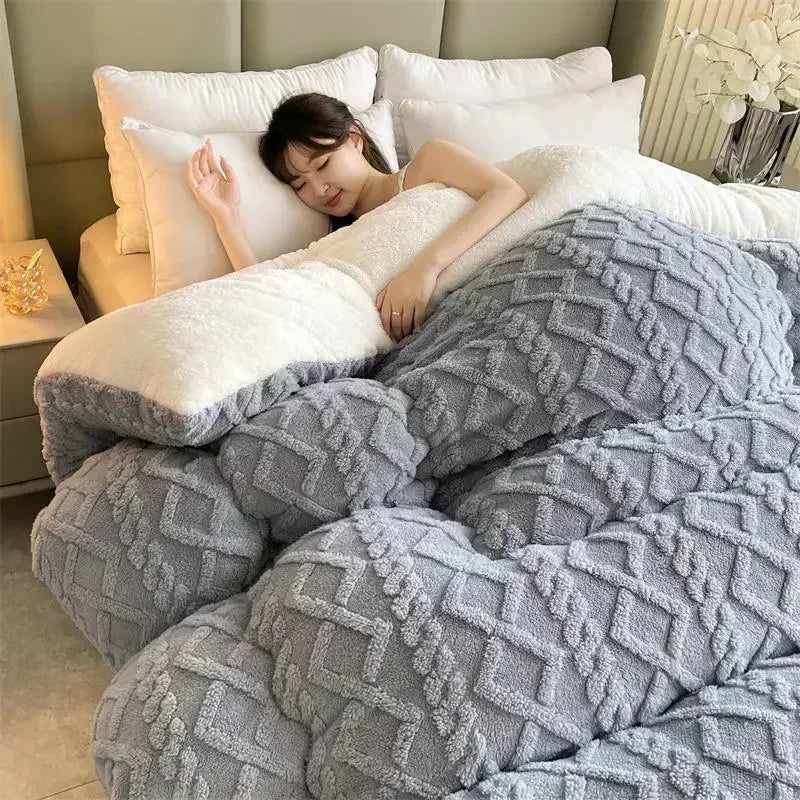 Coperta pesata in cashmere di agnello 100% NylaWeave, ultra calda per l'inverno