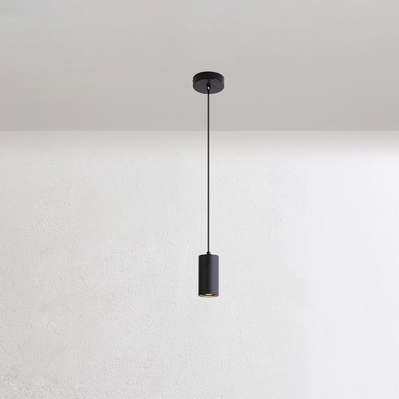 Lampada a sospensione colonna in ferro minimalista nordica 1 luce