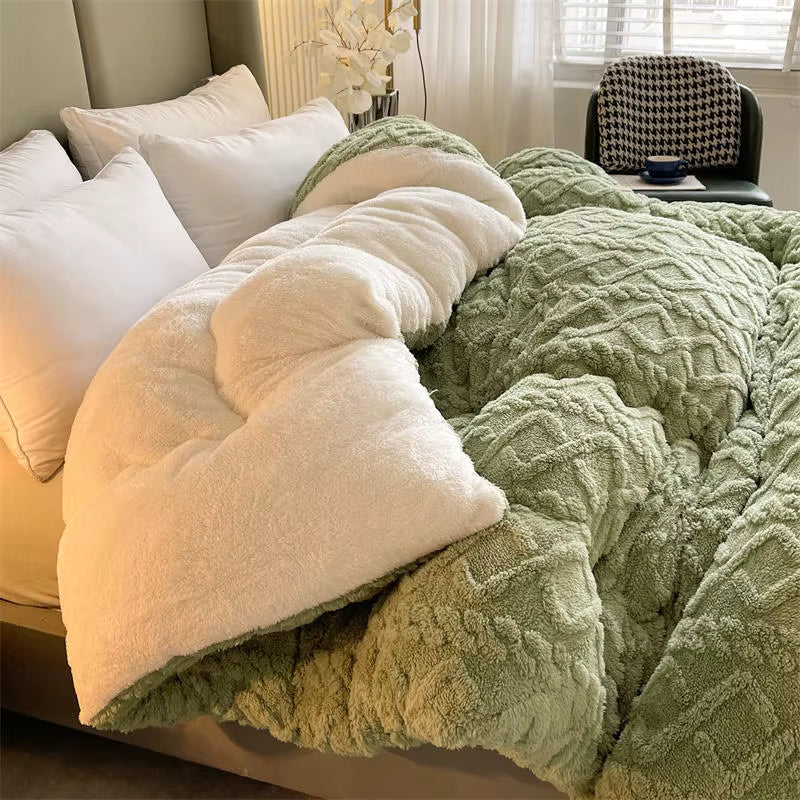 Coperta pesata in cashmere di agnello 100% NylaWeave, ultra calda per l'inverno