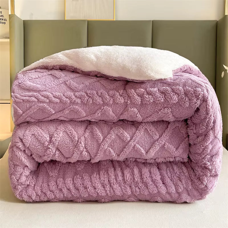 Coperta pesata in cashmere di agnello 100% NylaWeave, ultra calda per l'inverno