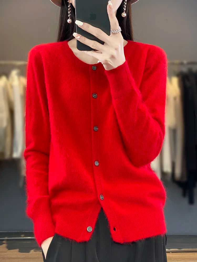 Aurea 100% Cashmere Cardigan | Pure Cashmere Sweater