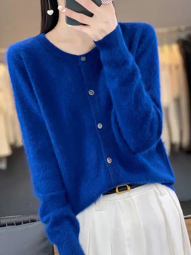Aurea 100% Cashmere Cardigan | Pure Cashmere Sweater