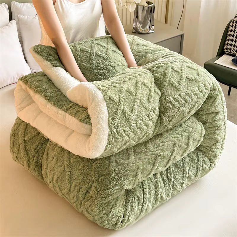 Coperta pesata in cashmere di agnello 100% NylaWeave, ultra calda per l'inverno