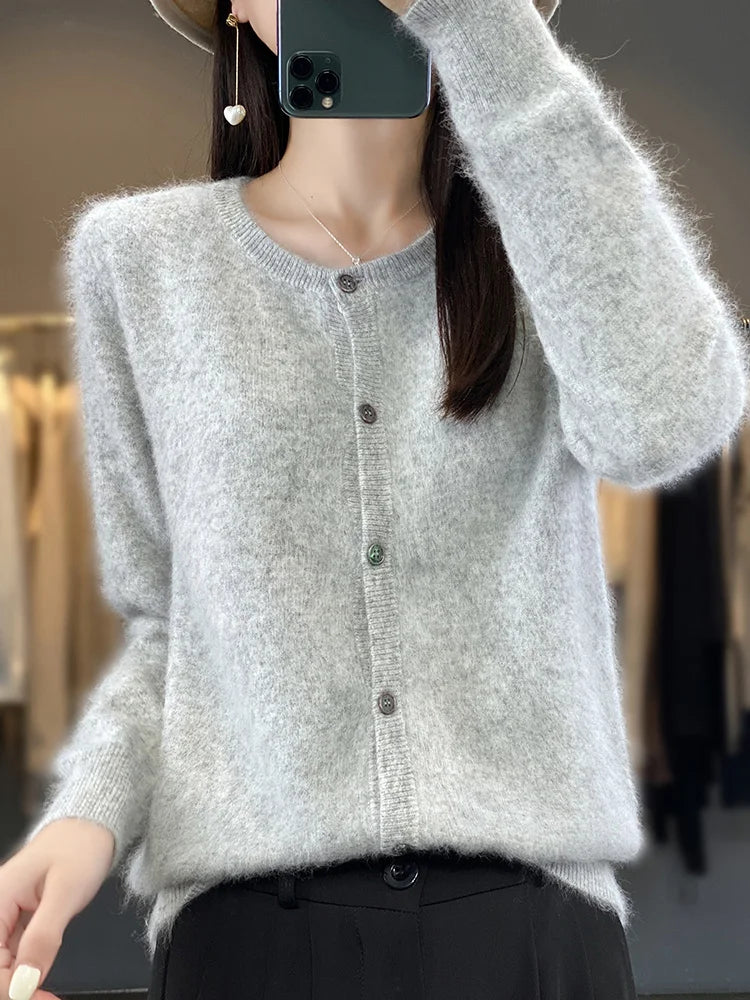 Aurea 100% Cashmere Cardigan | Pure Cashmere Sweater