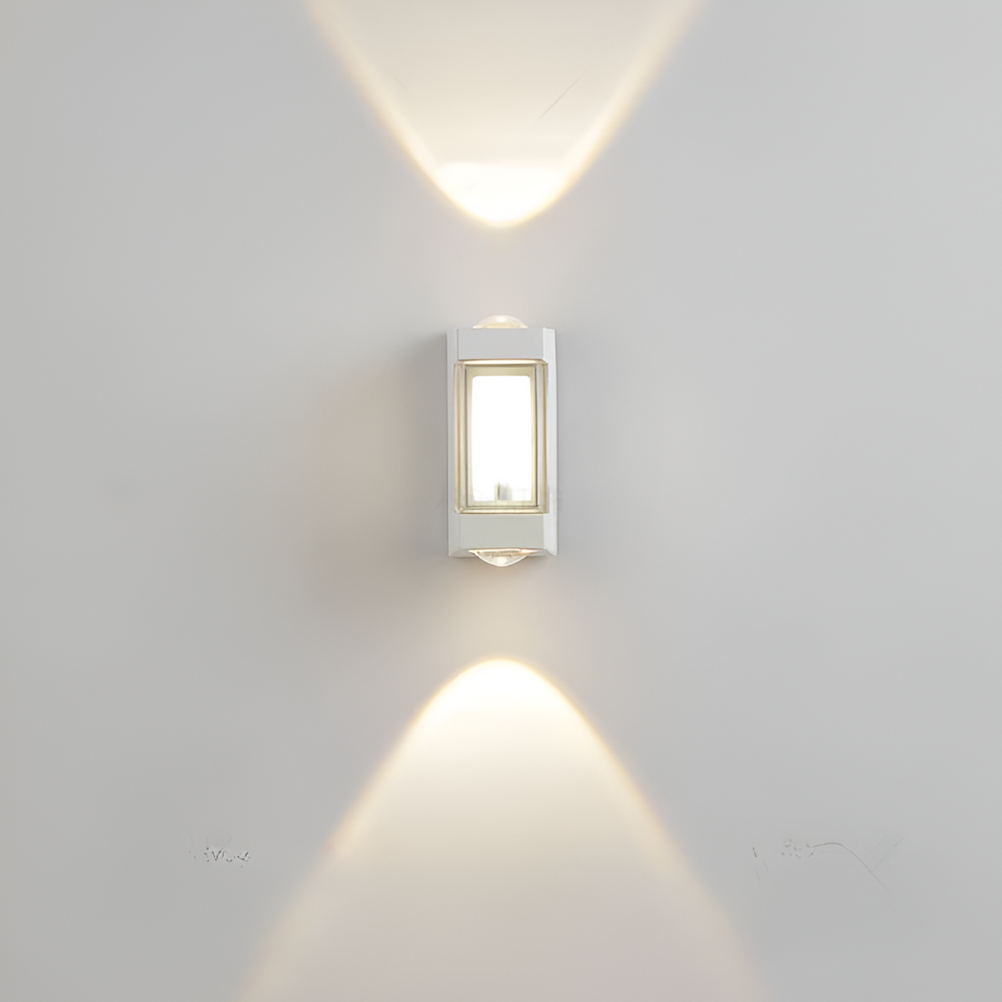Lampada da parete nordica minimalista rettangolare in acrilico LED up-down