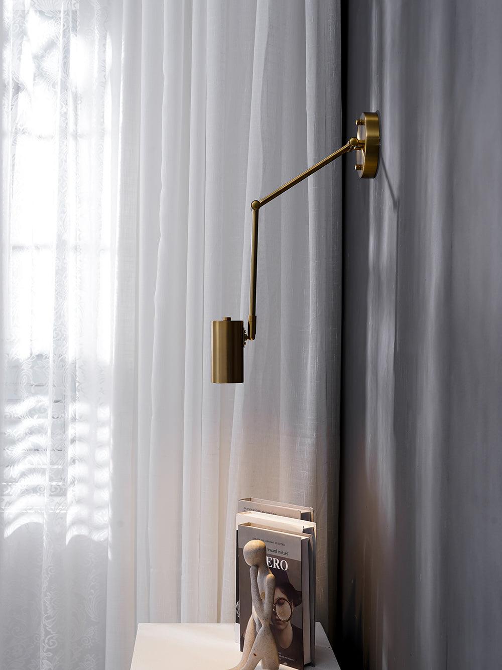 Modern Adjustable Swing Arm LED Wall Sconce 1-Light