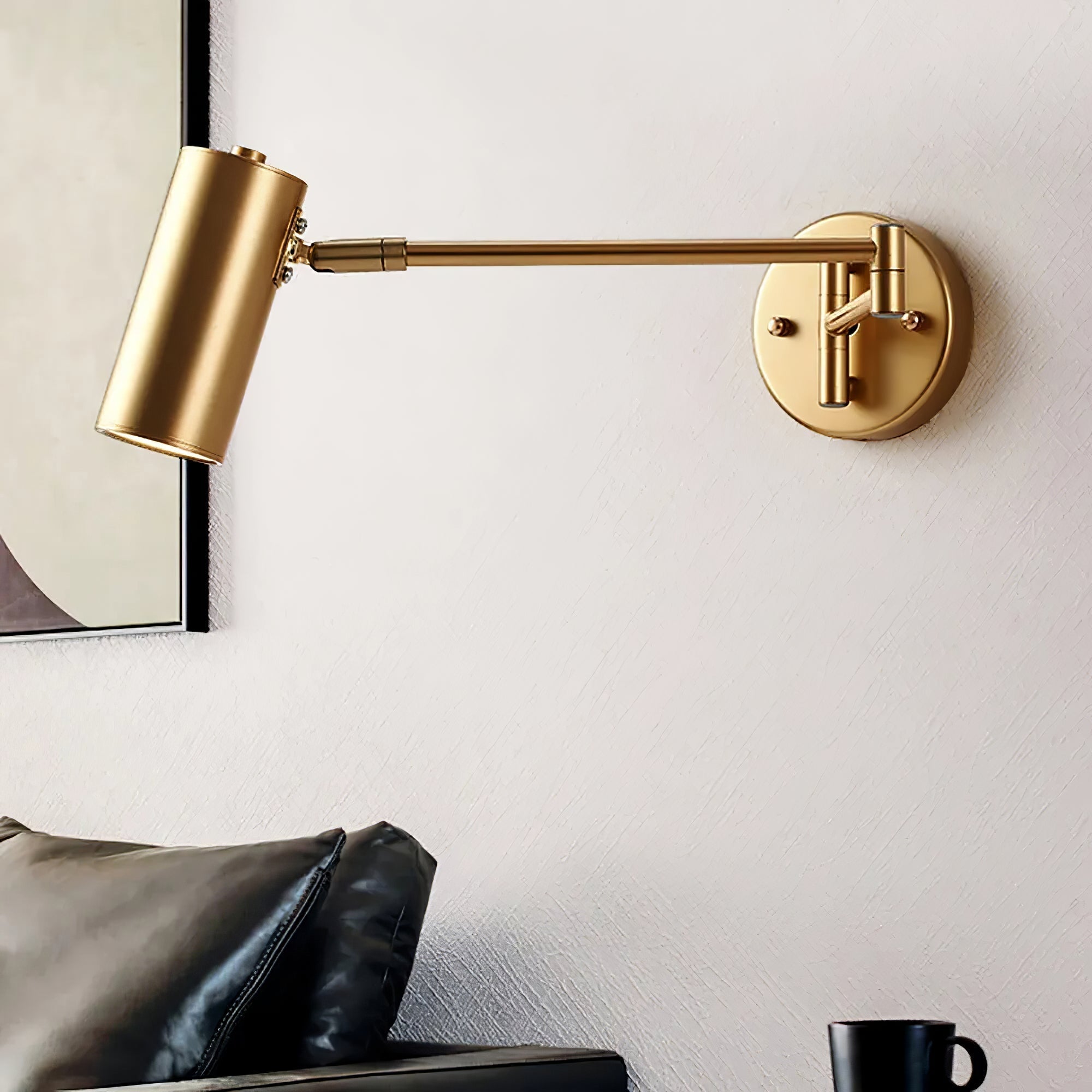 Modern Adjustable Swing Arm LED Wall Sconce 1-Light