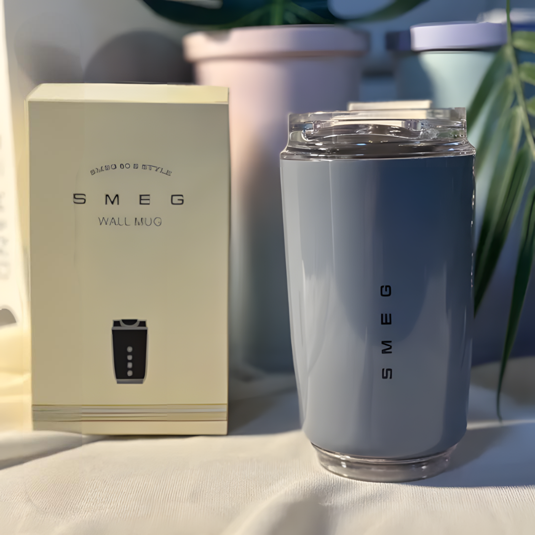 Puili | Tazza Termica da Viaggio LuxeTherm in Acciaio Inossidabile Elegante – Bicchiere Riutilizzabile Isolato per Bevande Calde e Fredde