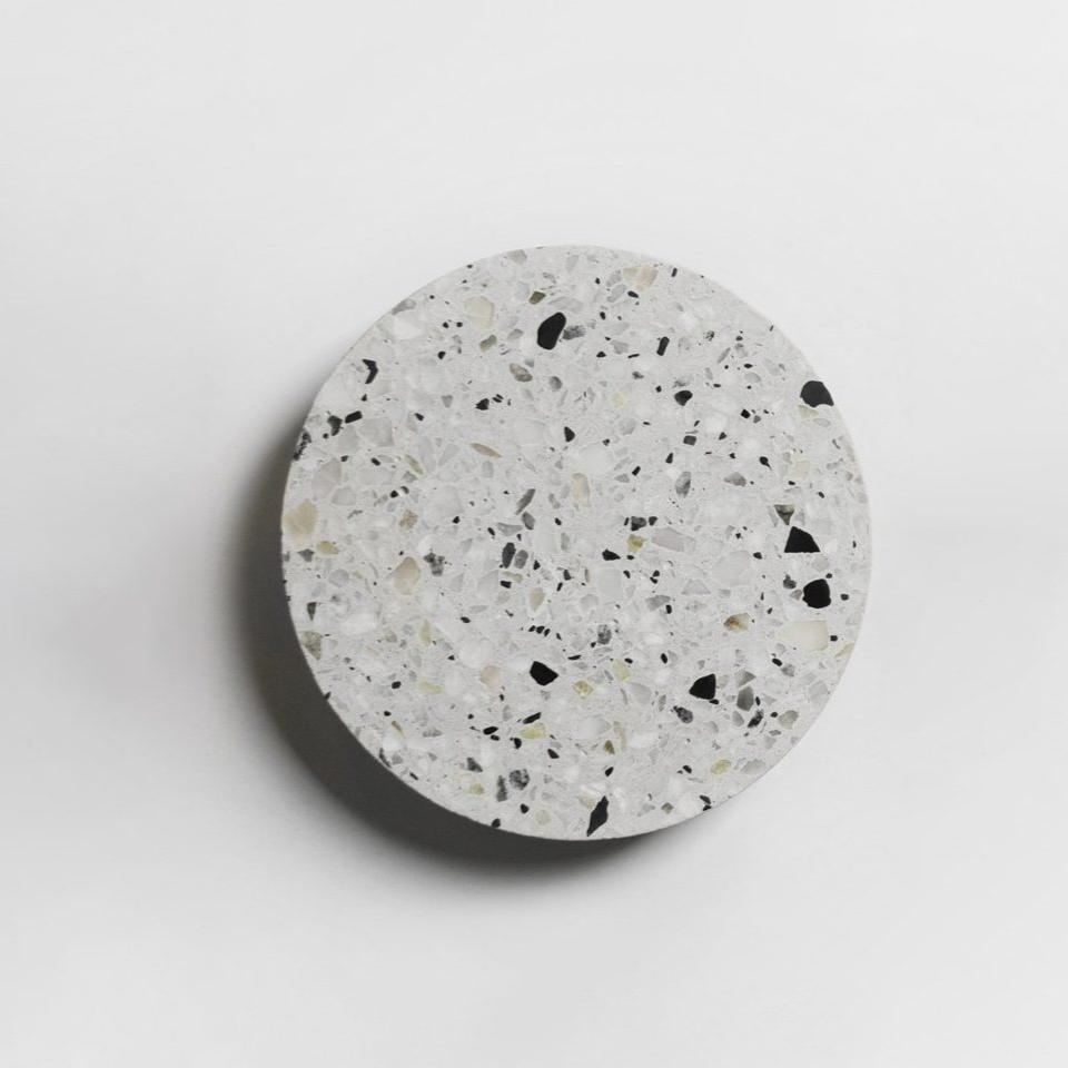 Applique da parete moderna rotonda in terrazzo LED 1 luce