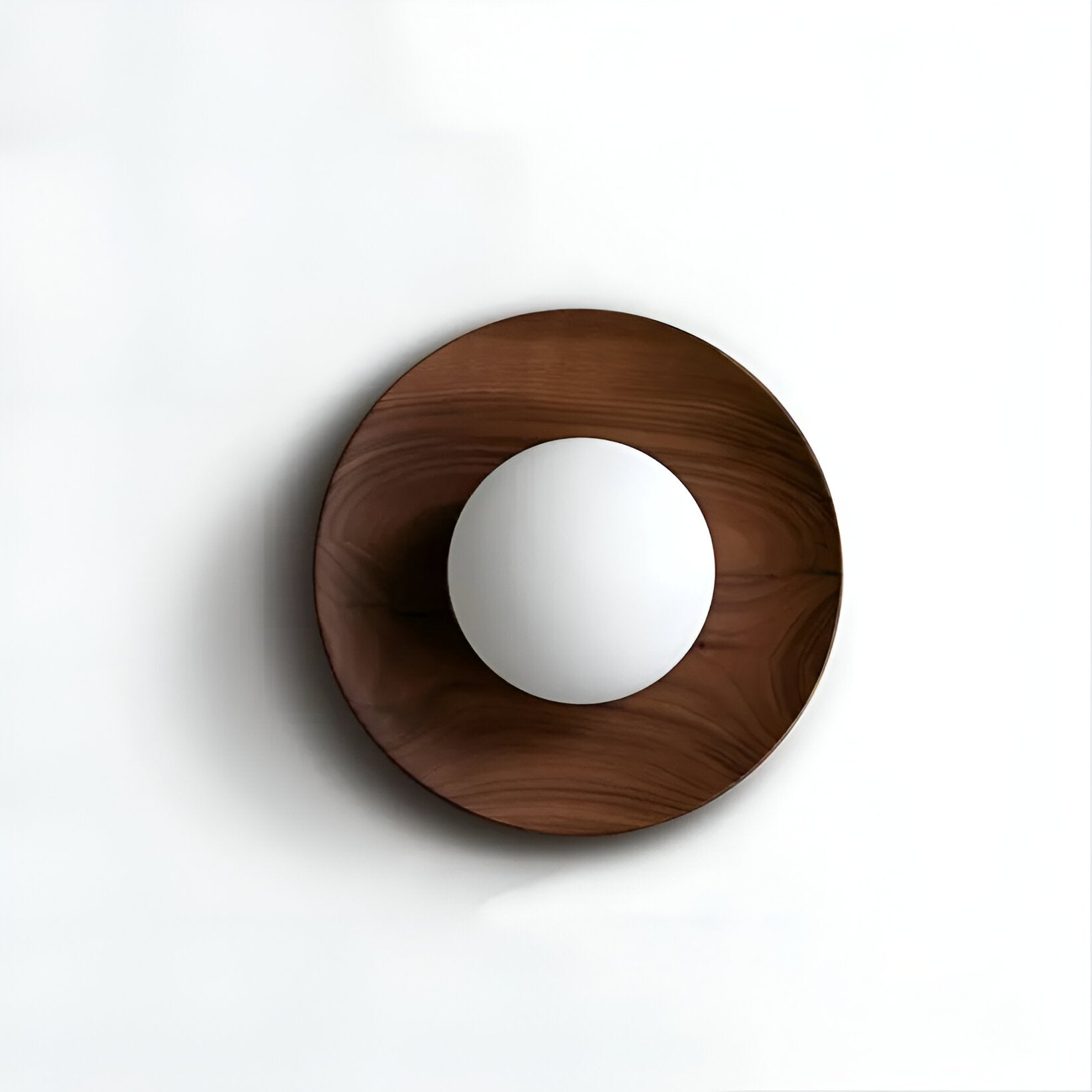 Nordic Wood Globe Wall Sconce LED 1-Light