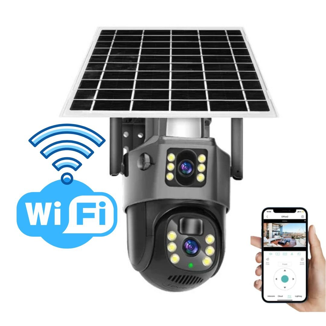 FORTICAM 4K – Telecamera di sicurezza solare wireless con doppia lente e visione notturna