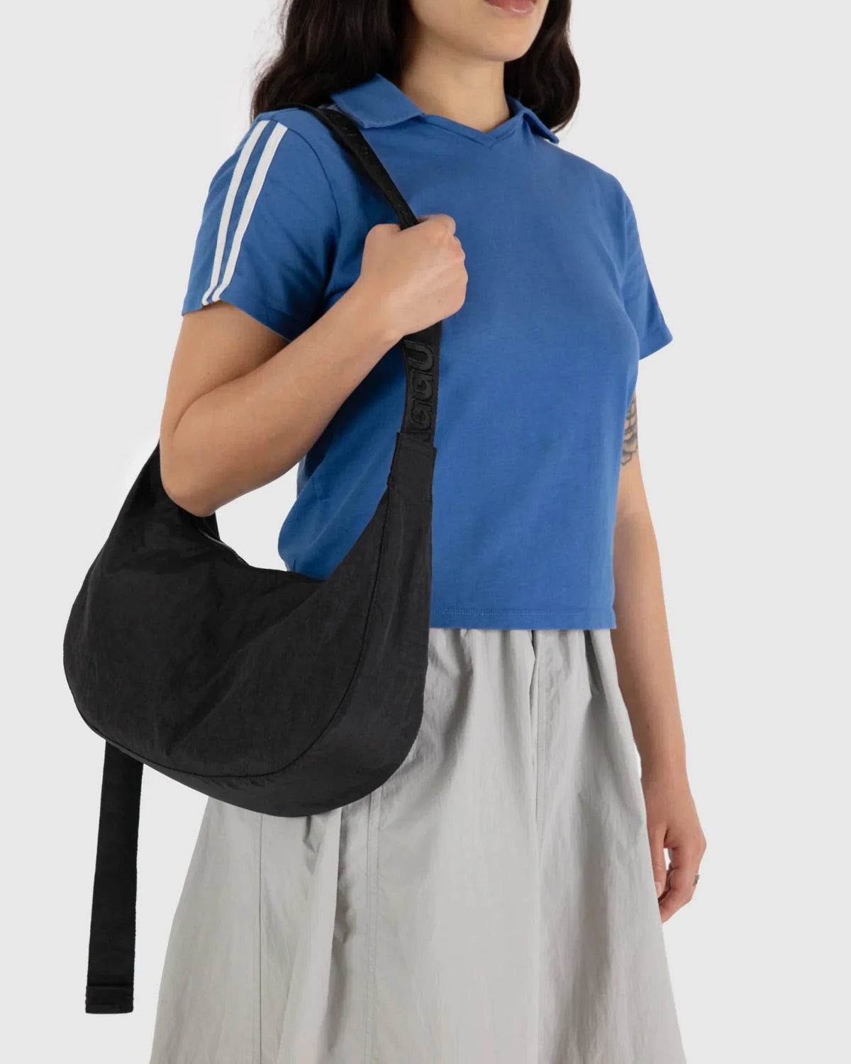 BAGGU Crescent Bag Medium Extended 47" Strap - Recycled