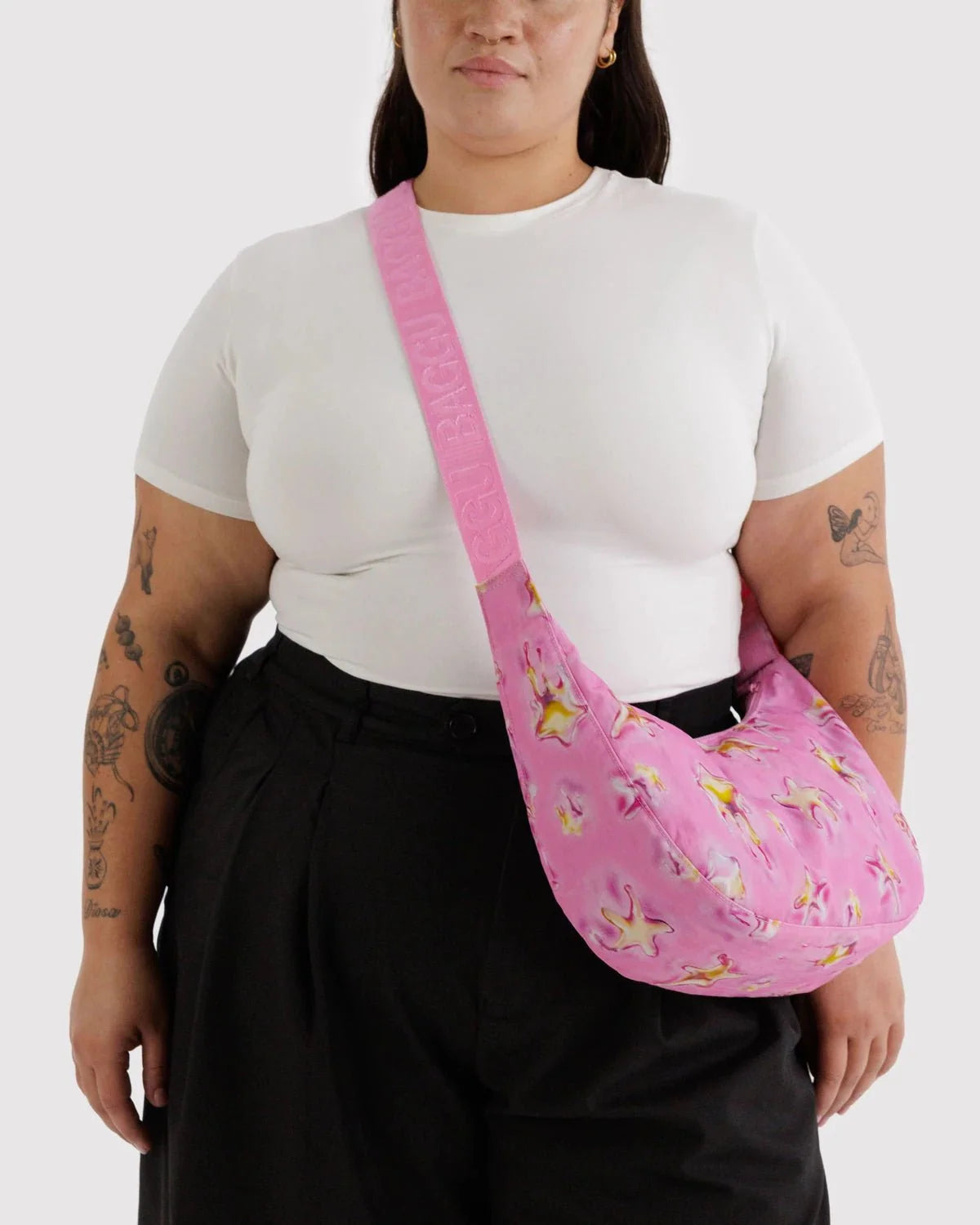 BAGGU Crescent Bag Medium Extended 47" Strap - Recycled